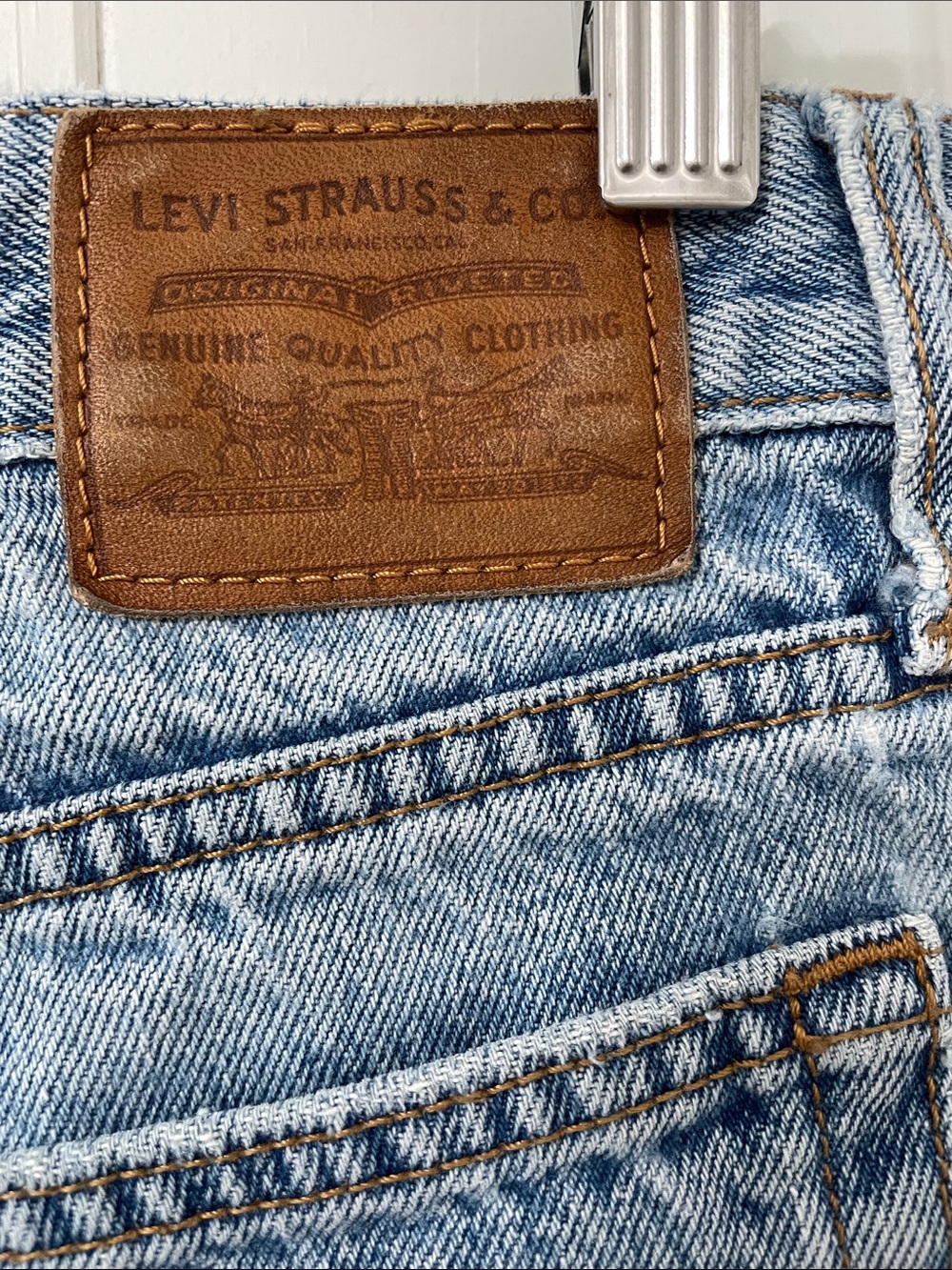 Levi's Light Blue Wedgie Denim Cutoff Shorts
